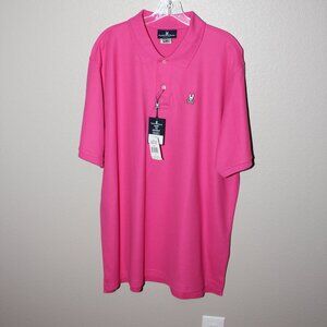 Psycho Bunny Mens Pink Cotton Classic Polo Size 9 (3XL) 100% Pima Cotton NWT